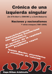 Portada de Crónica de una izquierda singular